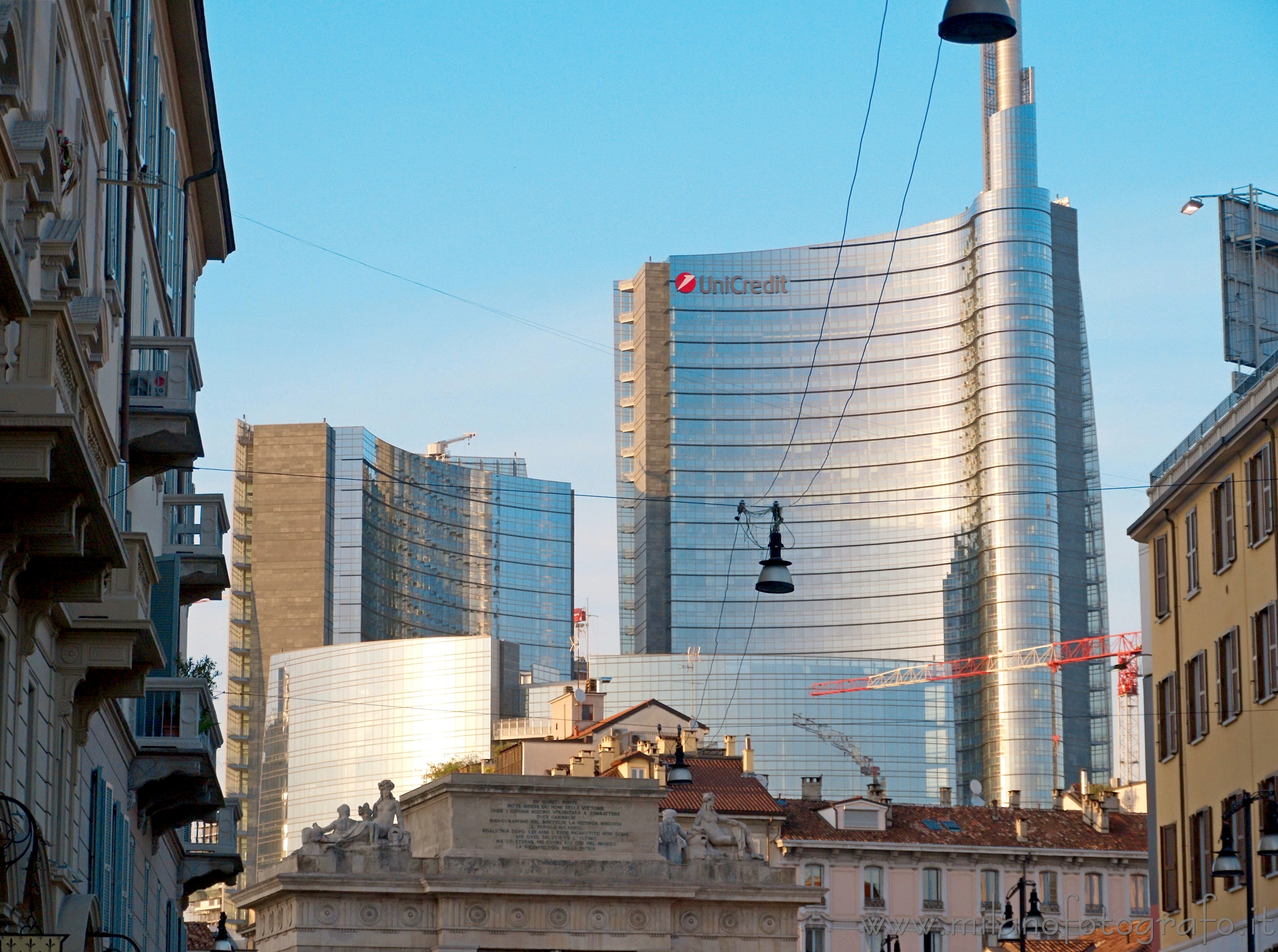 Milan (Italy) - Unicredit Tower seen from Garibaldi